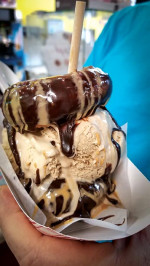 Donut sundae at donutz on a stick
